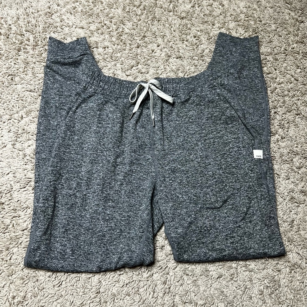 vuori heathered gray performance jogger